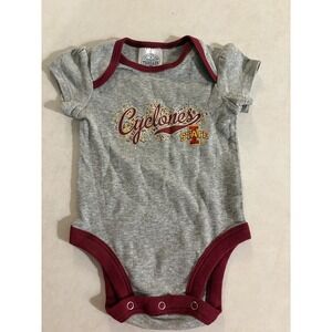 Rivalry Threads Iowa State Cyclones Infant Bodysuit Gray Maroon 0-3M NCAA Baby
